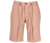 tied-waist cotton shorts