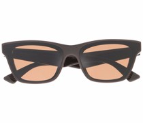 Sonnenbrille mit eckigem Gestell