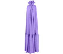 Neckholder-Kleid mit Falten