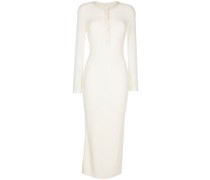 Kleid mit Henley-Kragen