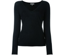 Kaschmirpullover mit V-Ausschnitt