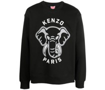 Sweatshirt mit Elefanten-Print