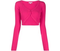 Cropped-Cardigan mit Knöpfen