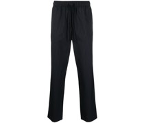 Taillenhose mit Nadelstreifen