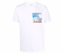 T-Shirt mit Landschafts-Print