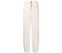 Crepe Straight-Leg-Hose