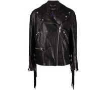 Bikerjacke mit Knitteroptik