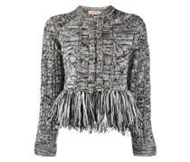 Pullover mit Fransensaum