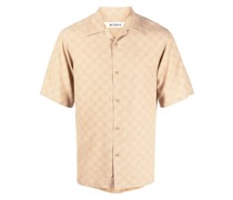 Hemd mit Monogramm-Print