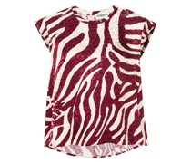 zebra-print blouse