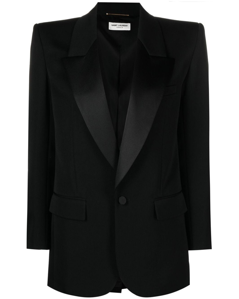Saint Laurent Damen Einreihiger Blazer