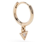14kt Gelbgoldcreolen mit Diamanten