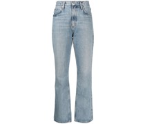 Bootcut-Jeans mit hohem Bund