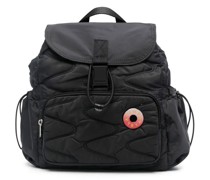 Gesteppter Rucksack mit Logo-Schild