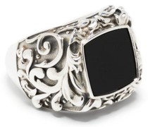 Ring im Arabesque-Design mit Stein
