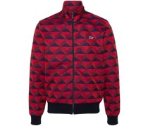 Sweatshirtjacke mit geometrischem Muster