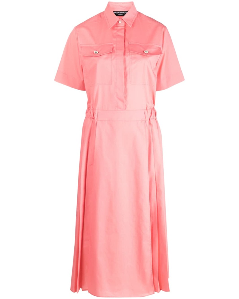 Piazza Sempione Damen Hemdkleid mit Falten