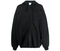Kapuzenjacke in Distressed-Optik