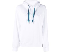 Bestickter Hoodie mit Kordelzug