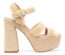 Sandalen mit geflochtenen Riemen 130mm