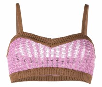 Zweifarbiges Strickoberteil