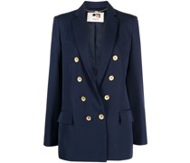slit-sleeves double-breasted blazer
