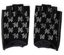 K/Monogram rhinestone-embellished gloves
