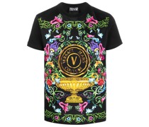 T-Shirt mit V-Emblem