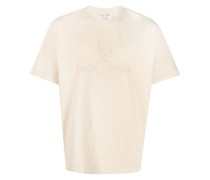T-Shirt mit Logo-Stickerei