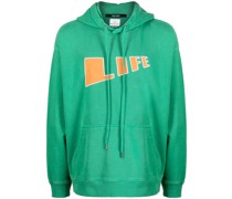 Hoodie mit "Life"-Schriftzug