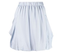 silk A-line skirt