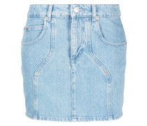 Halbhoher Jeans-Minirock