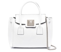 Handtasche mit Logo-Schild
