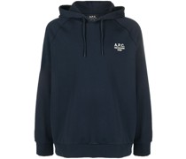 A.P.C. Hoodie mit Logo-Stickerei