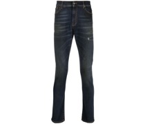 crease-effect skinny jeans