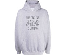 The Decline Hoodie mit Slogan-Print