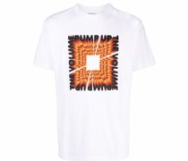 T-Shirt mit "Pump up the Volume"-Print