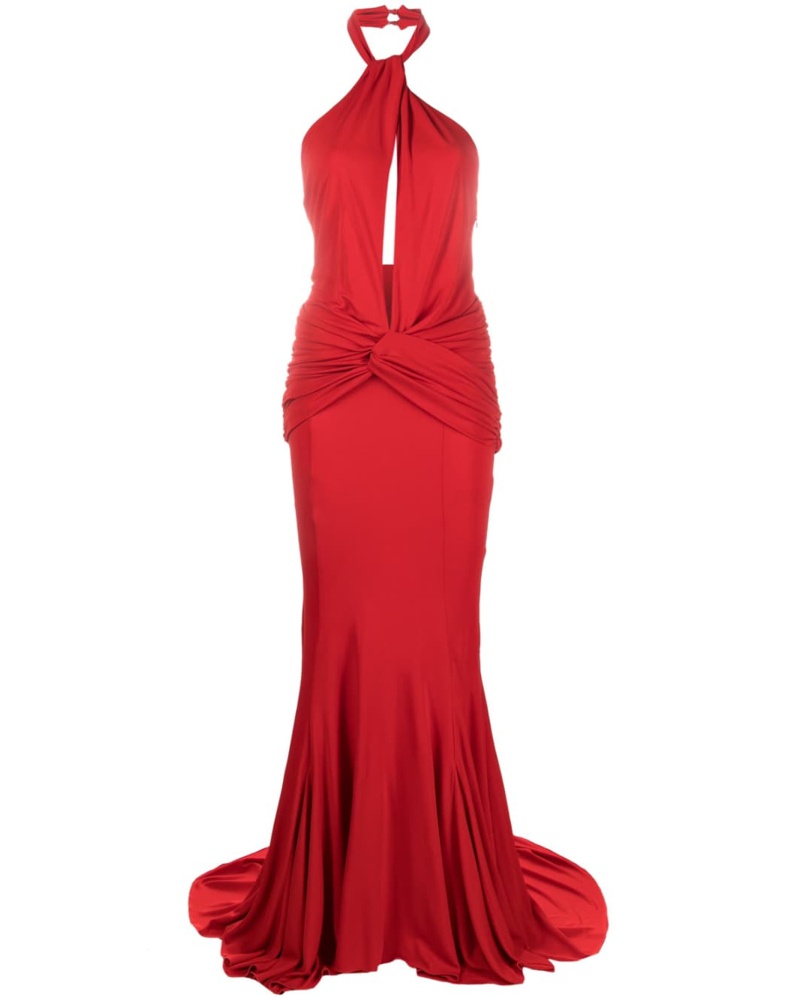 Blumarine Damen Neckholder-Abendkleid
