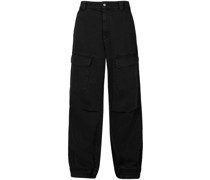 Weite Jeans mit aufgesetzten Taschen