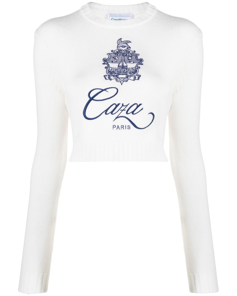 Casablanca Paris Damen Embleme de Caza Pullover