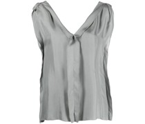 Seidenbluse mit Rüschen
