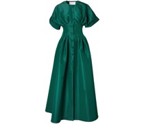 Midikleid aus Seide mit Knopfleiste