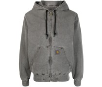 Active Kapuzenjacke mit Logo-Patch
