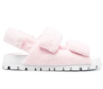 Sandalen mit Faux Fur