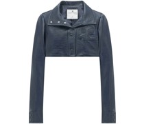 Klassische Cropped-Jacke