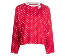 Langarmshirt mit Polka Dots