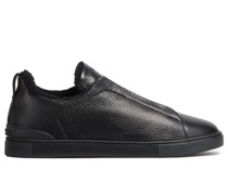 Triple Stitch leather sneakers