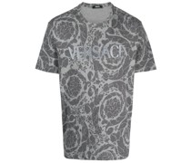 T-Shirt mit Barocco Silhouette-Print