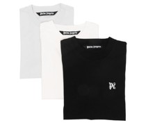 Set aus drei T-Shirts mit PA Monogramm
