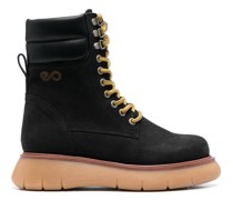 Schnürstiefel aus Wildleder